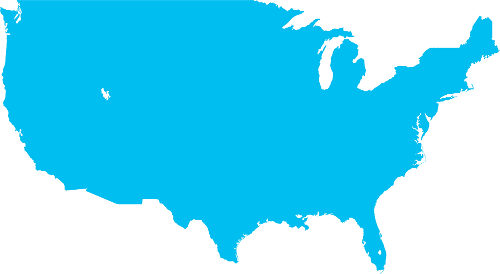 Solid shape of the contiguous United States