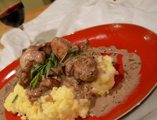 Tanya Holland’s Red Wine Chicken Fricassee