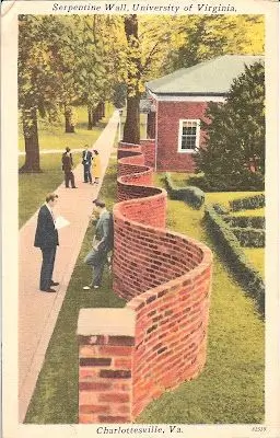 Pin: serpentine wall postcard