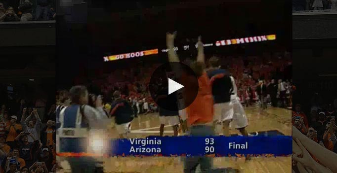 Watch highlights from men's basketball's win over Arizona in 2006