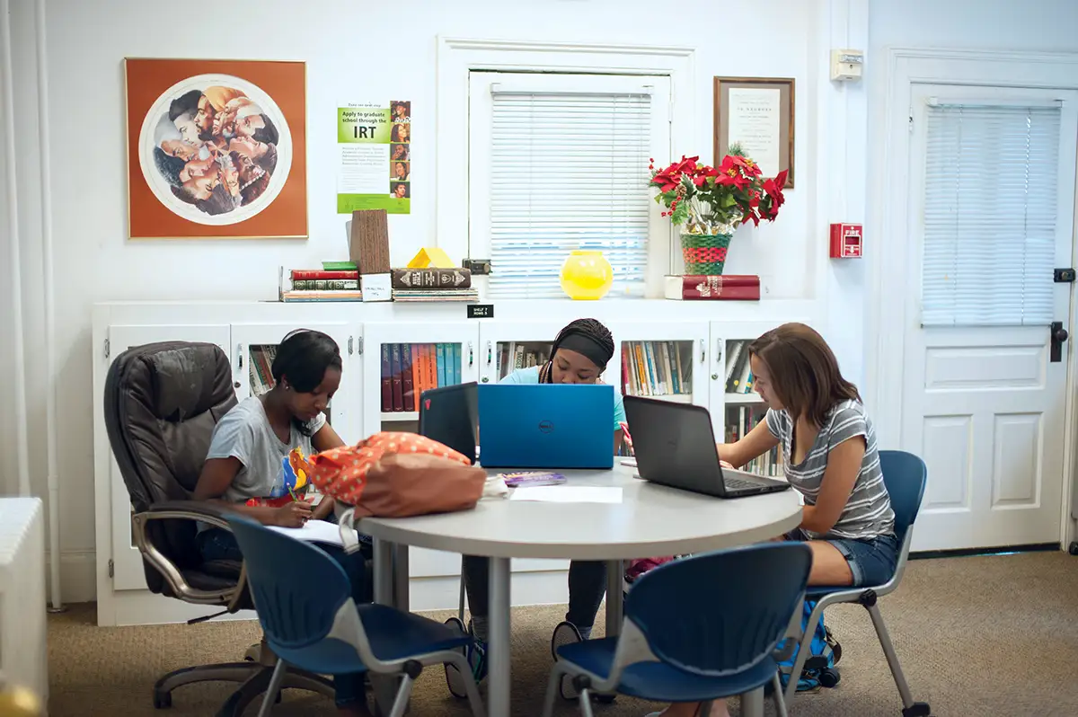 Students at the Office of African-American Affairs