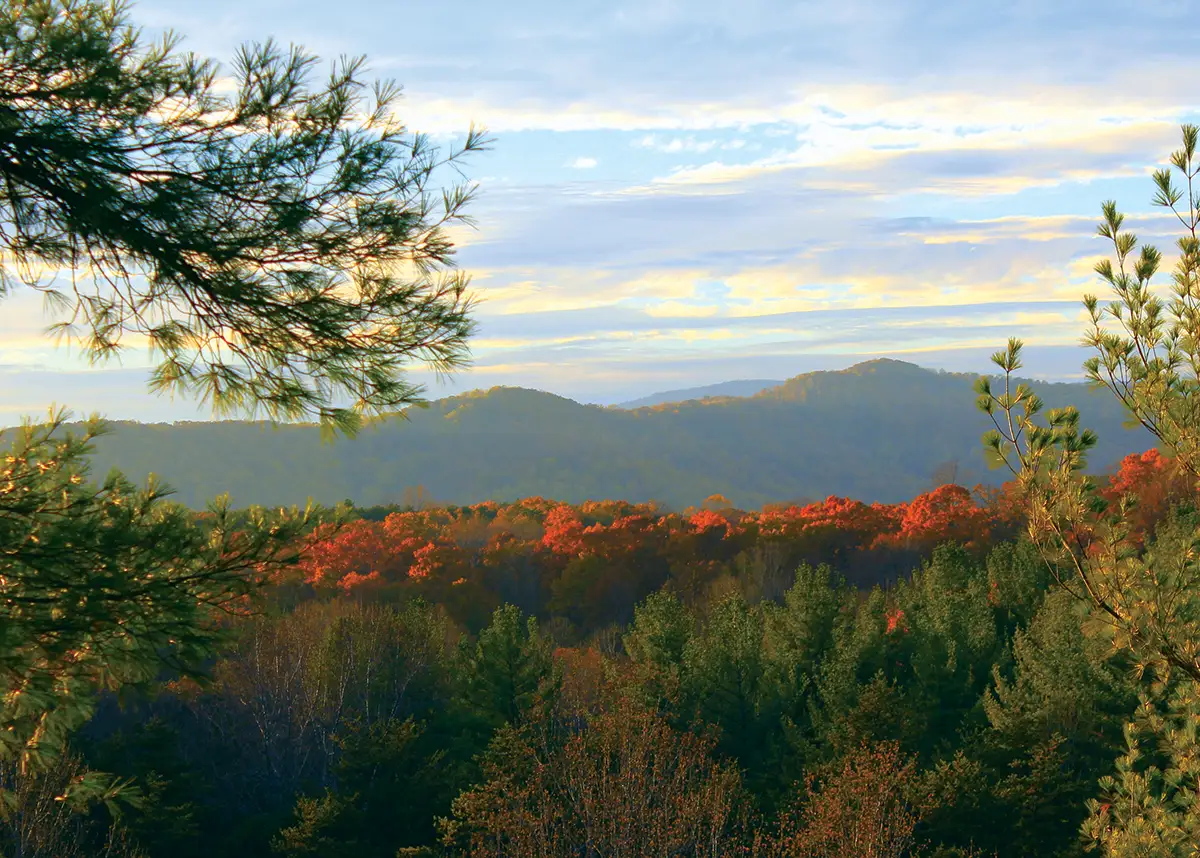 View of the Blue Ridge Mountains
