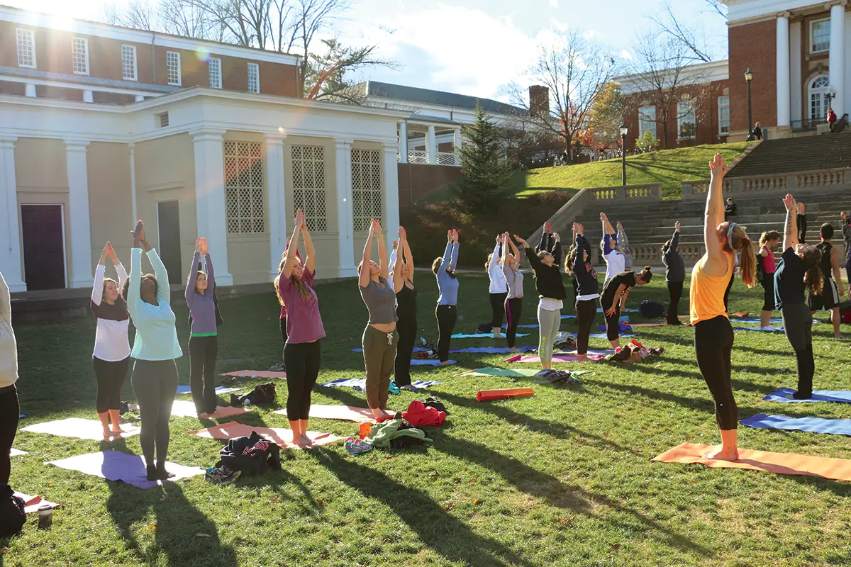 Yoga at the McIntire Amphitheatre