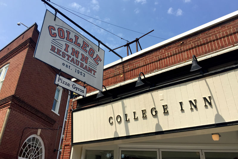 The College Inn restaurant on the Corner