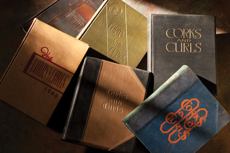 Corks and Curls yearbooks