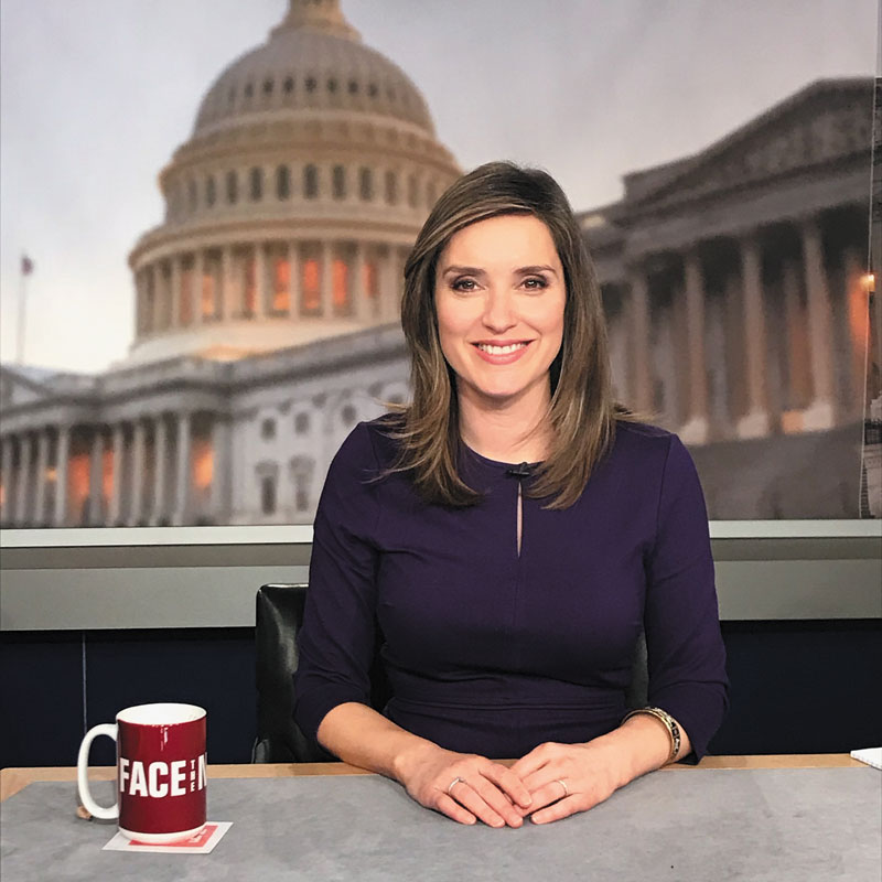 Face the Nation host Margaret Brennan (Col ’02)