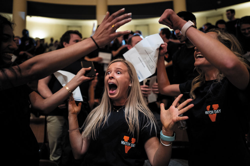 Paulina Mirovski learns where she’ll be spending her anesthesiology residency