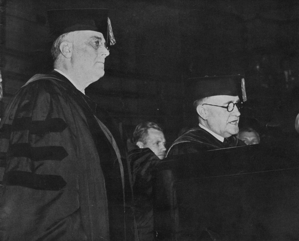 President Franklin Delano Roosevelt at Memorial Gymnasium