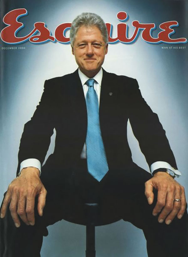 Cover of Esquire magazine featuring Bill Clinton