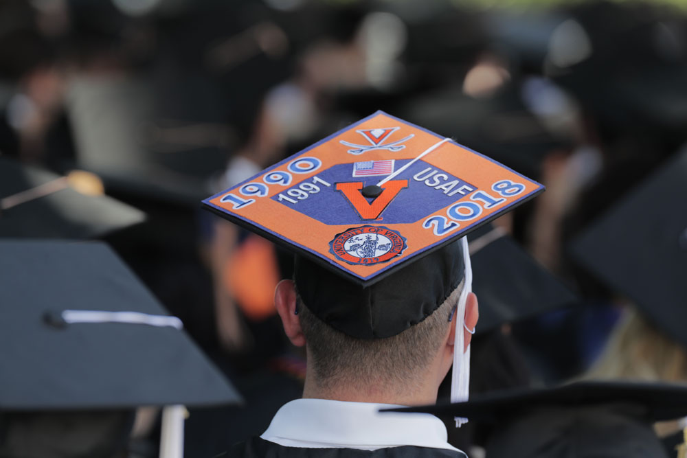 Mortarboard messages stand out from the crowds