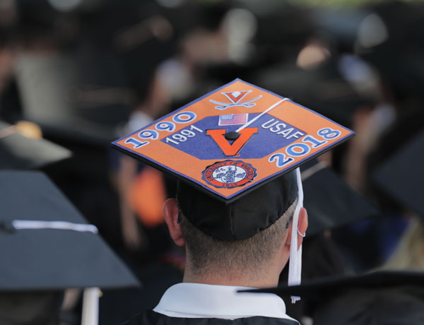 Mortarboard messages stand out from the crowds