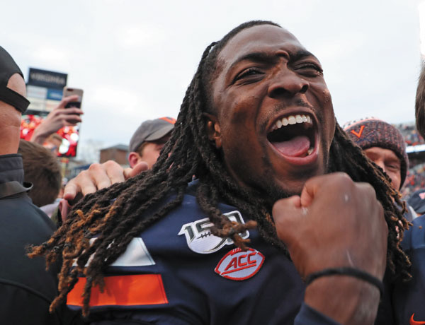 Moving down the field