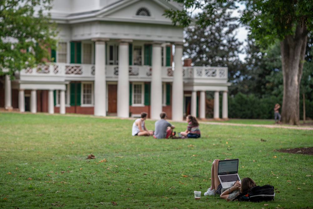 Students on the Lawn