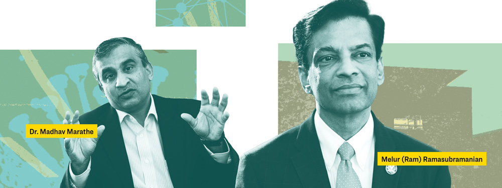 Dr. Madhav Marathe (left) and Melur (Ram) Ramasubramanian