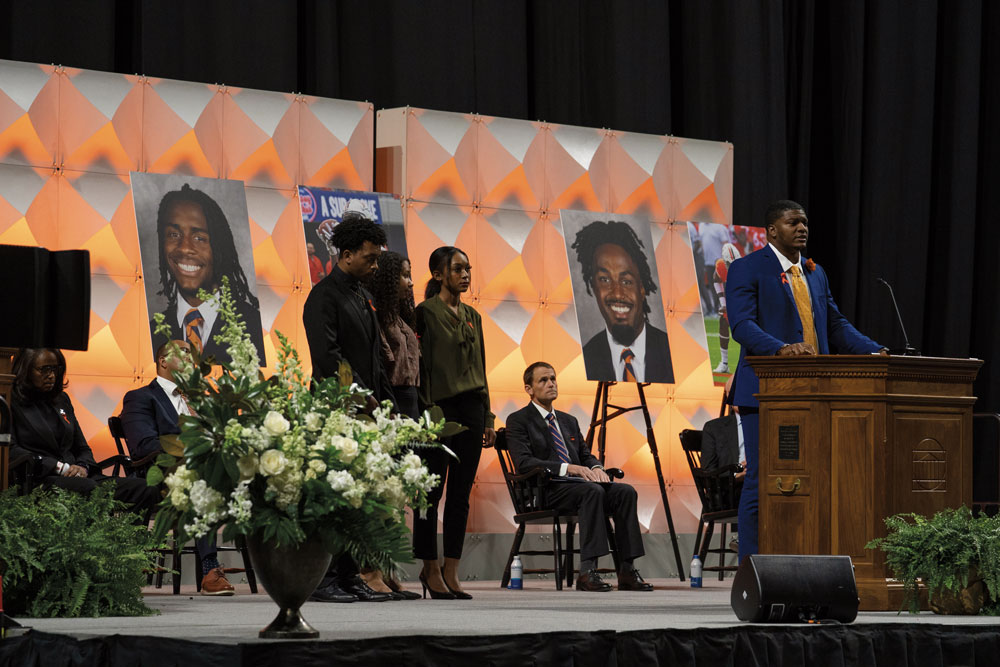 Memorial service for the slain players in John Paul Jones Arena