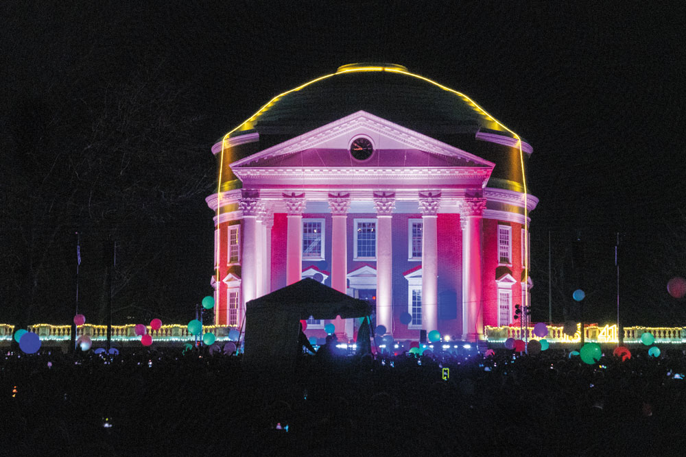 The Rotunda during Lighting of the Lawn