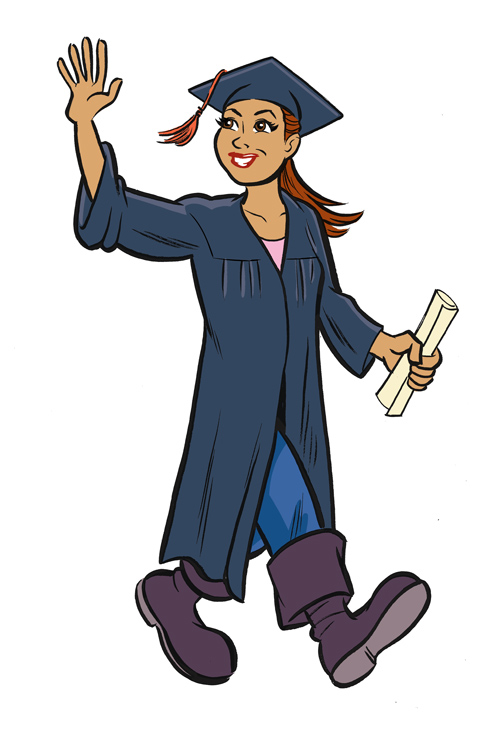 Graduation illustration