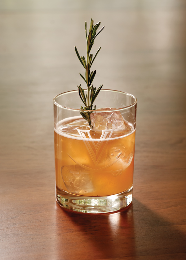 Campfire sour cocktail