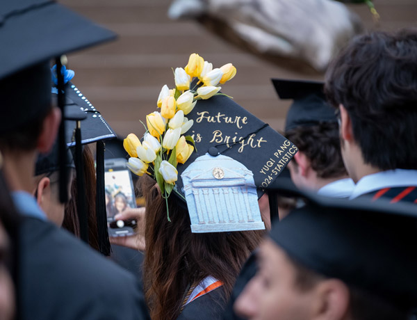 UVA grads show off creativity with custom mortarboards