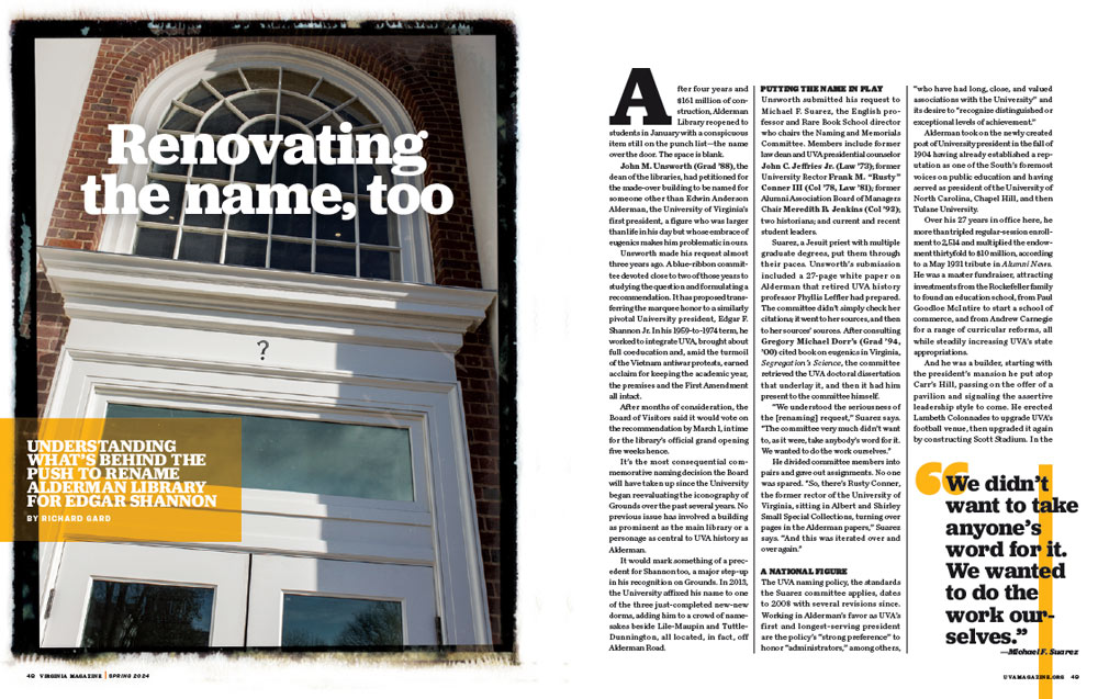 Virginia Magazine story spread