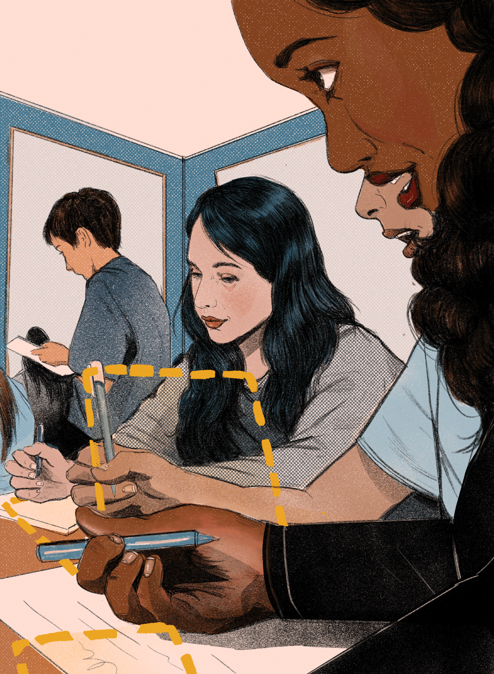 Illustration of students