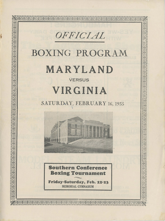 1935 boxing program