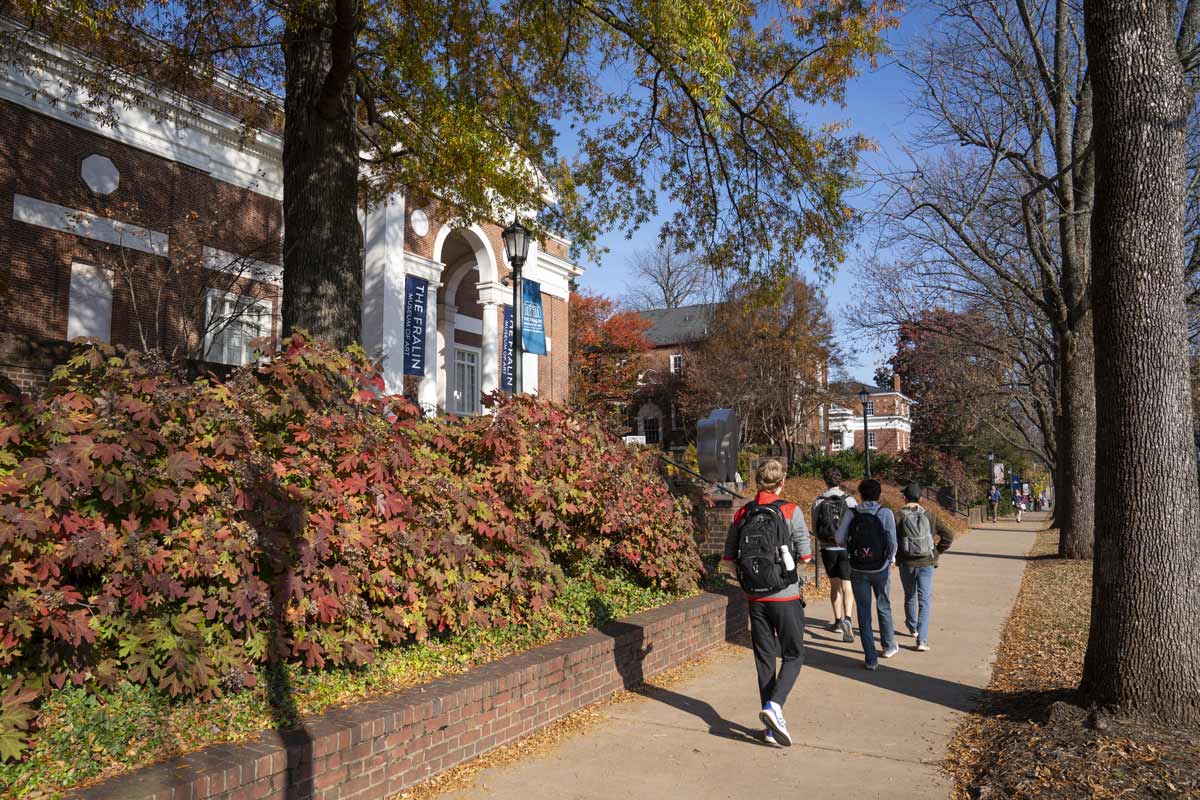 Students walking on Grounds