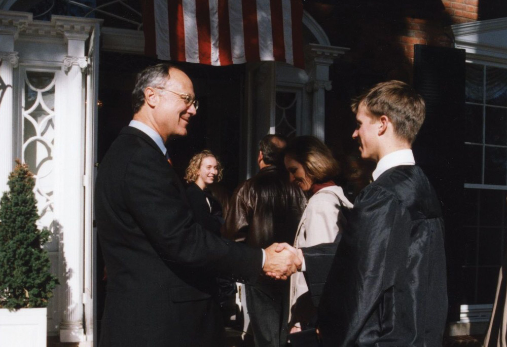 John Casteen at Carr's Hill