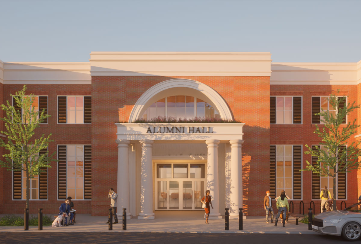 New Alumni Hall rendering