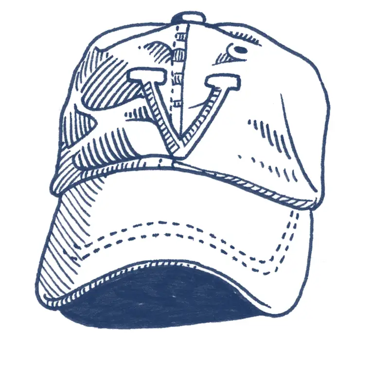 Illustration of UVA baseball cap