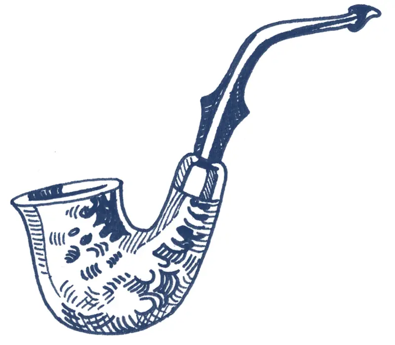 Illustration of tobacco pipe