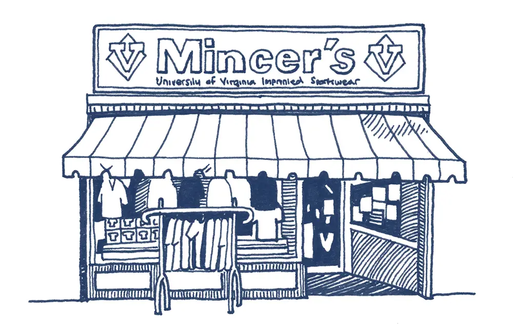 Illustration of Mincer's store