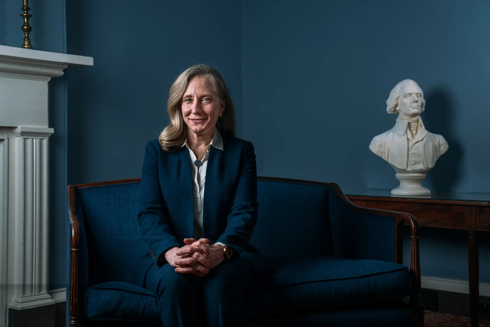 Virginia governor Abigail Spanberger at UVA Colonnade Club 