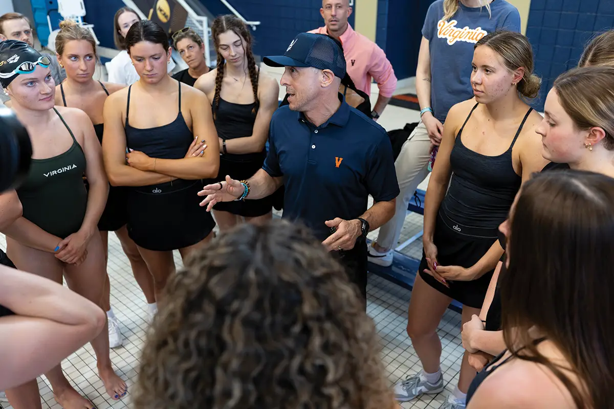 UVA women's swimming head coach Todd DeSorbo
