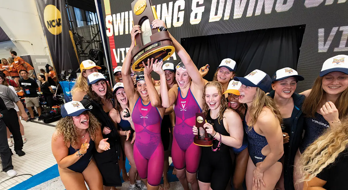 UVA women's swim team celebrate sixth straight NCAA national title