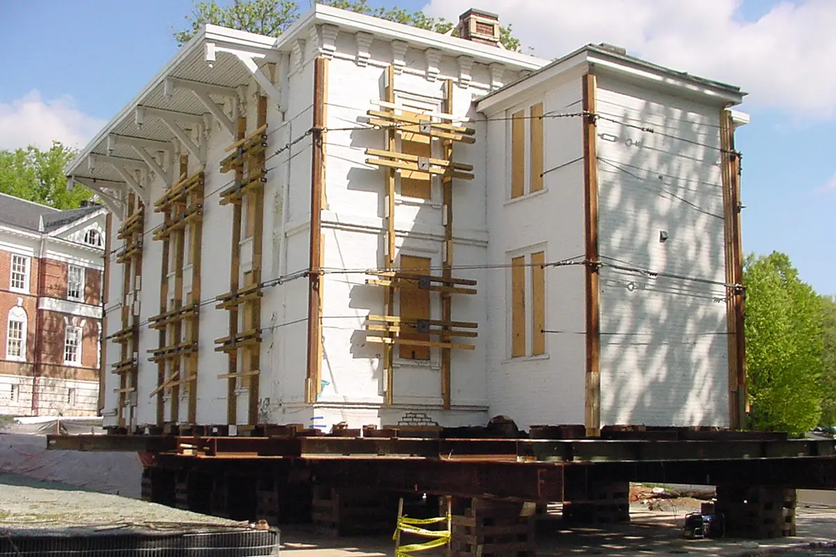 Varsity Hall at UVA being relocated
