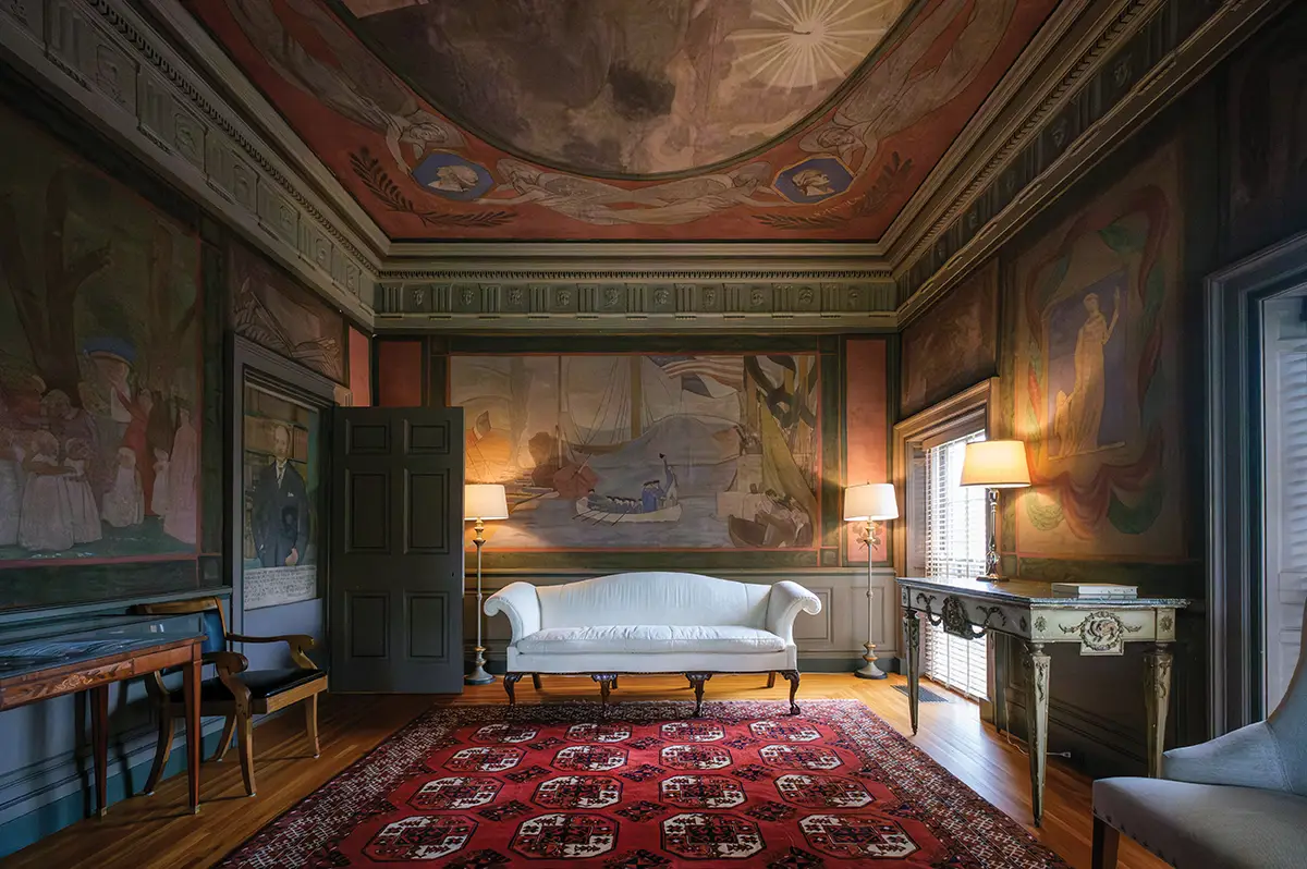 Interior of Pavilion VI at UVA