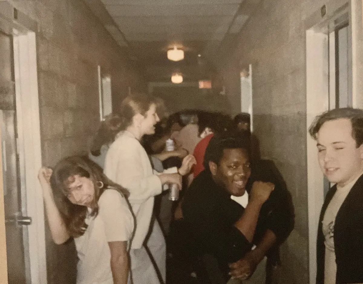 User submitted photo of dance party in Lefevre dorm