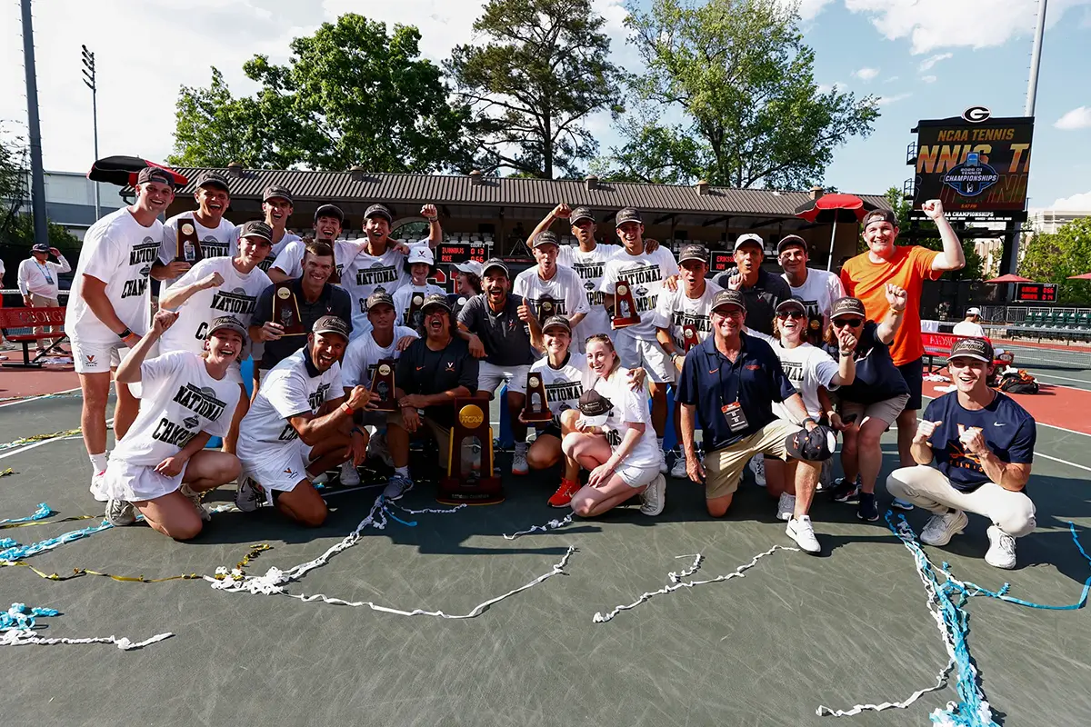 UVA men's tennis team celebrates seventh NCAA title
