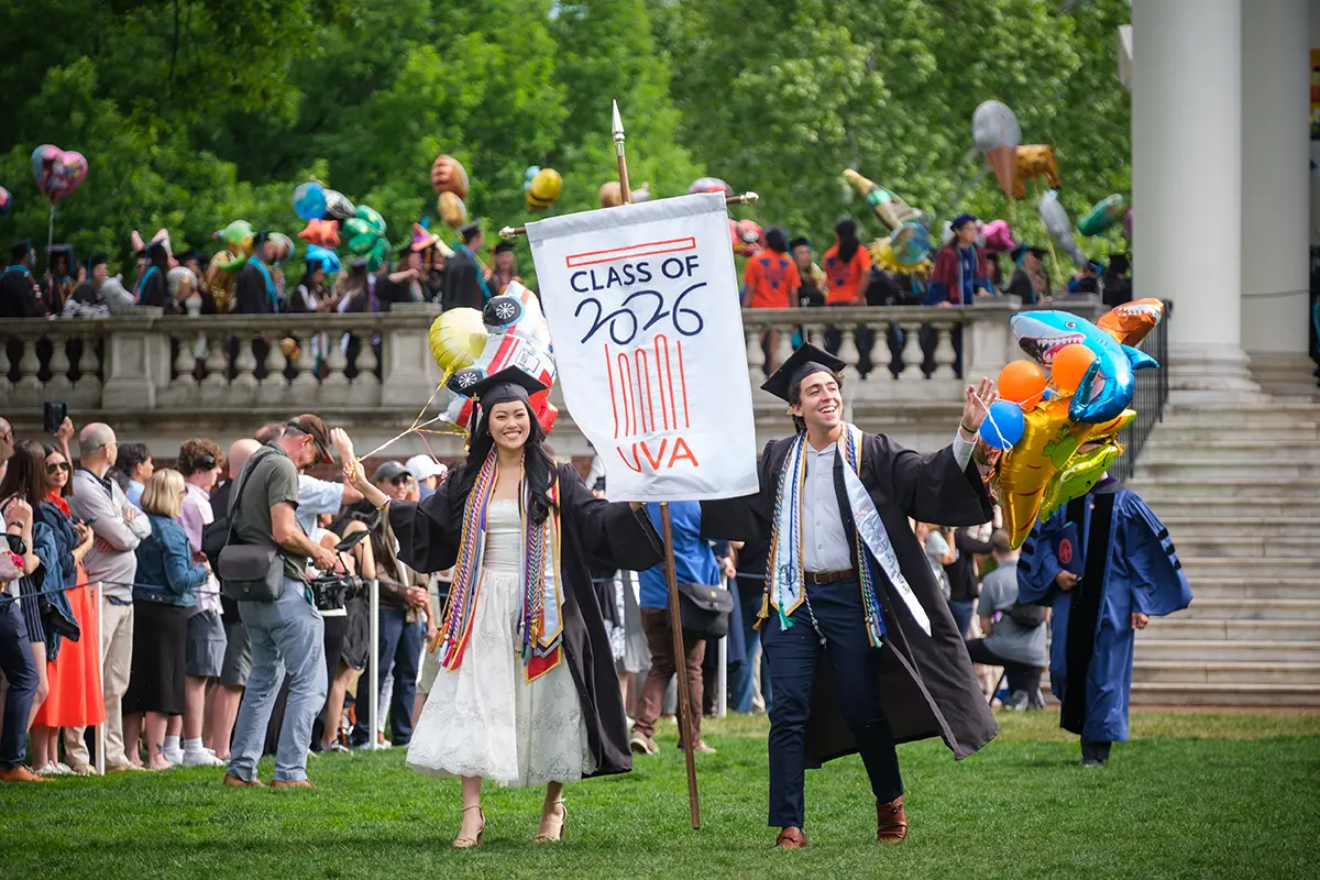 Graduates walk the Lawn at 2026 Final Exercises