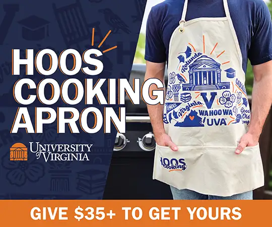 Give $35+ to UVA to get your own Hoos Cooking apron