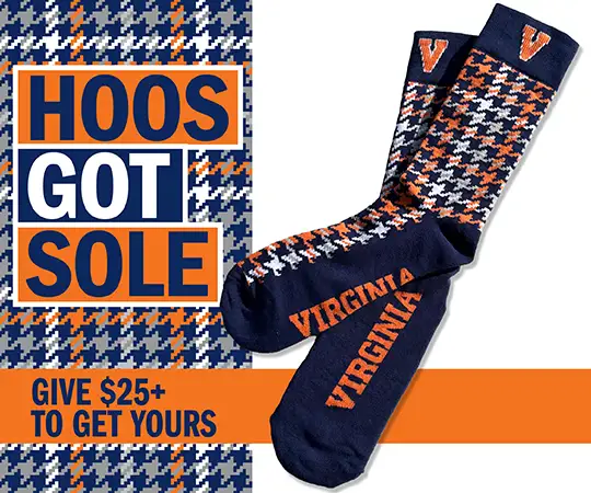 Hoos Got Sole: Give $25+ to get your pair of UVA socks
