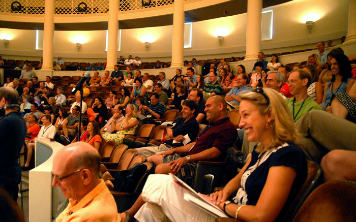 Enjoying a Reunions lecture