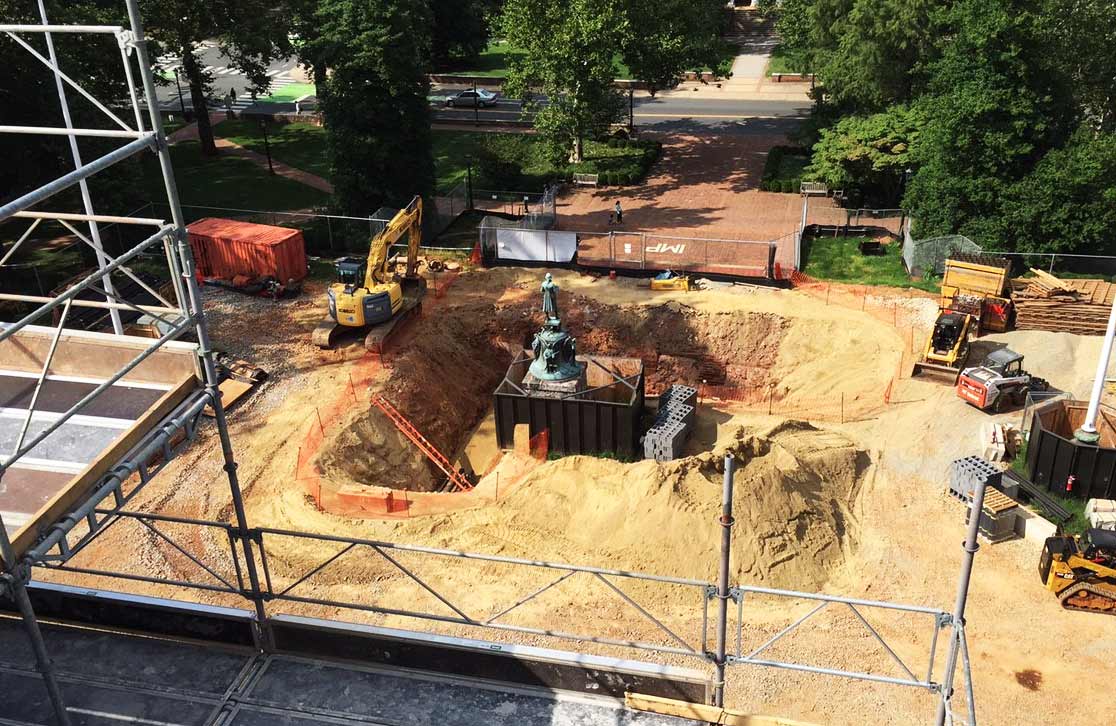 Rotunda Restoration Progress, July 20 2015