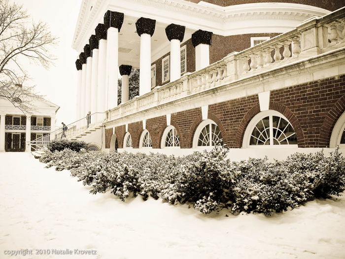 Rotunda in snow